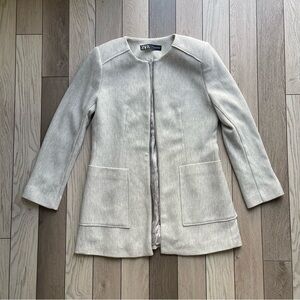 Zara gray zipper blazer